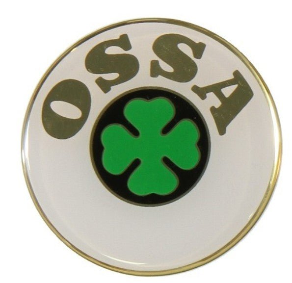 Logo adhésif recouvert de résine pour réservoir Ossa - MotoTT Vintage