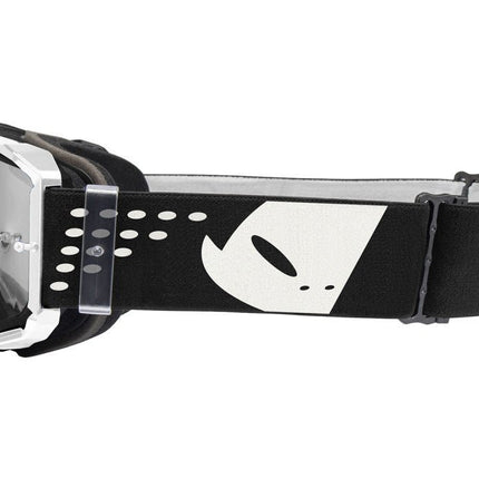 Masque UFO KW Black and White - MotoTT Vintage