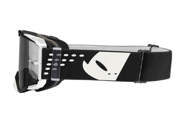 Masque UFO KW Black and White - MotoTT Vintage