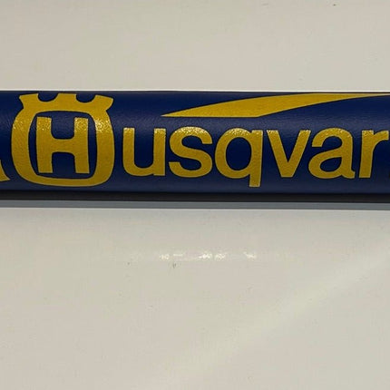 Mousse de guidon - Husqvarna bleu - or - MotoTT Vintage