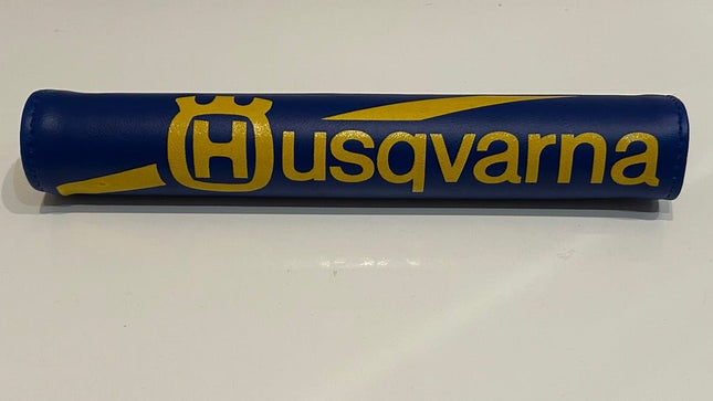 Mousse de guidon - Husqvarna bleu - or - MotoTT Vintage