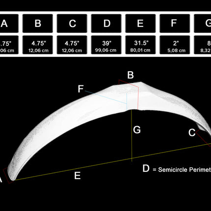 Garde-boue avant PRESTON PETTY Vintage I.B. Muder noir - MotoTT Vintage