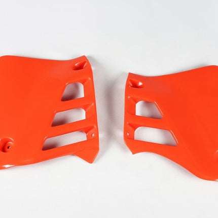 Ouies de radiateur Honda CR 125 1985 / 1988 Ufo rouge - orangé - MotoTT Vintage