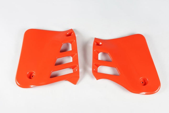 Ouies de radiateur Honda CR 125 1985 / 1988 Ufo rouge - orangé - MotoTT Vintage