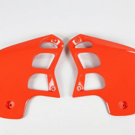 Ouies de radiateur Honda CR 125 - 250 1989 / 1990 Ufo rouge - orangé - MotoTT Vintage