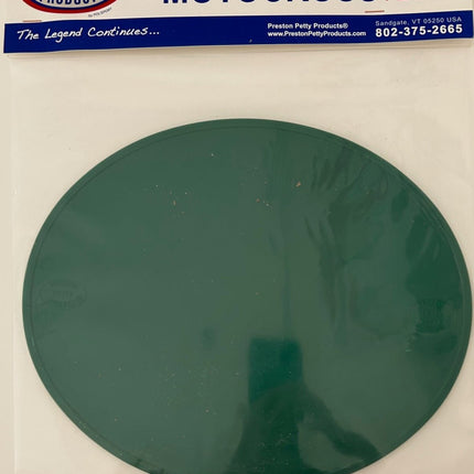 Plaque numéro frontale PRESTON PETTY ovale verte - MotoTT Vintage