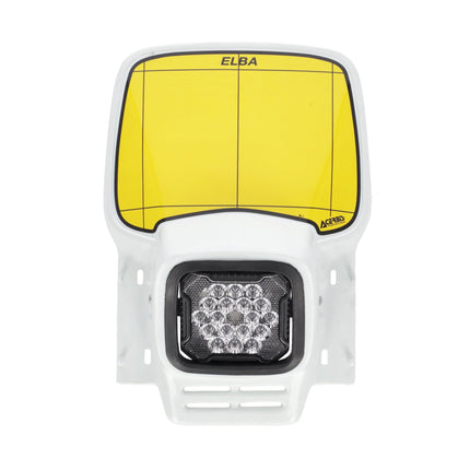 Plaque phare Blanche Acerbis Elba 1 EVO - Version LED - MotoTT Vintage