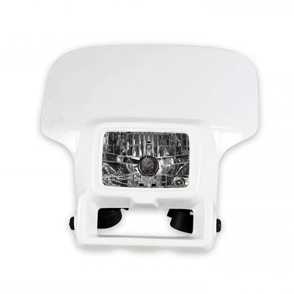 Plaque phare UFO blanc Halogène type HONDA XR 250/400 + CR Enduro / ATM / PEMDA (Copie) - MotoTT Vintage