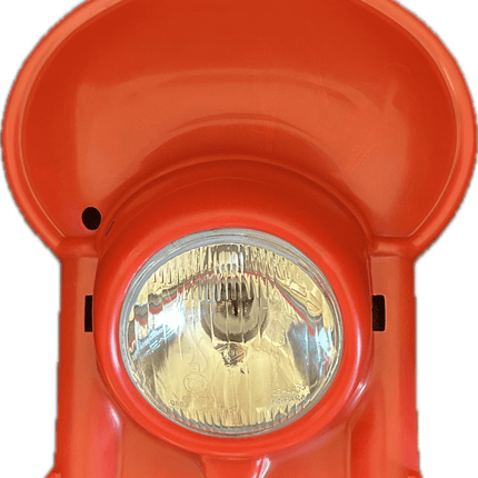 Plaque phare universelle Goneli 130 mm Rouge - MotoTT Vintage