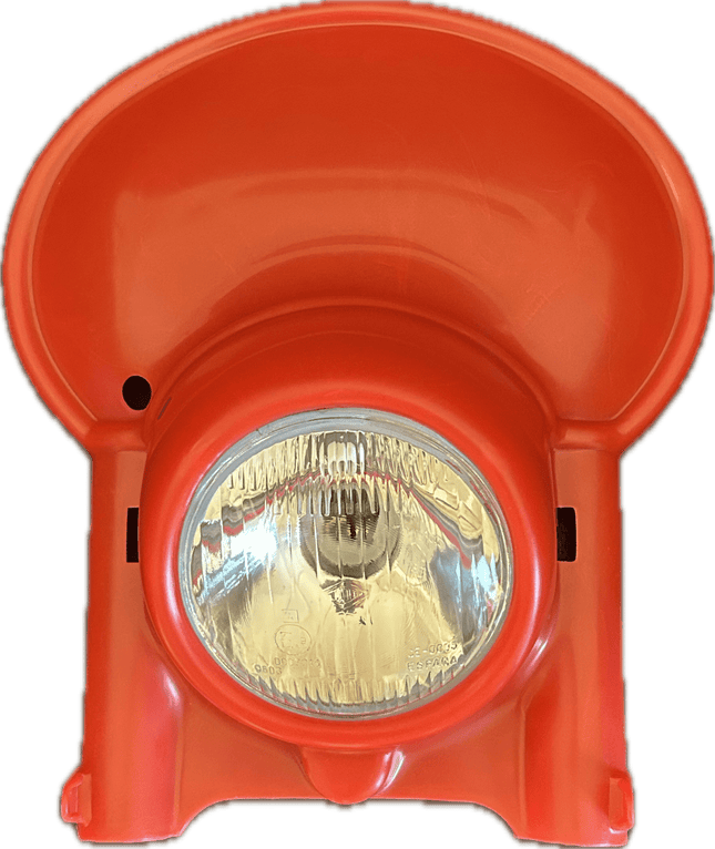 Plaque phare universelle Goneli 130 mm Rouge - MotoTT Vintage