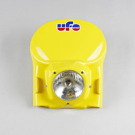 Plaque phare universelle UFO jaune 1978 - 1988 - MotoTT Vintage