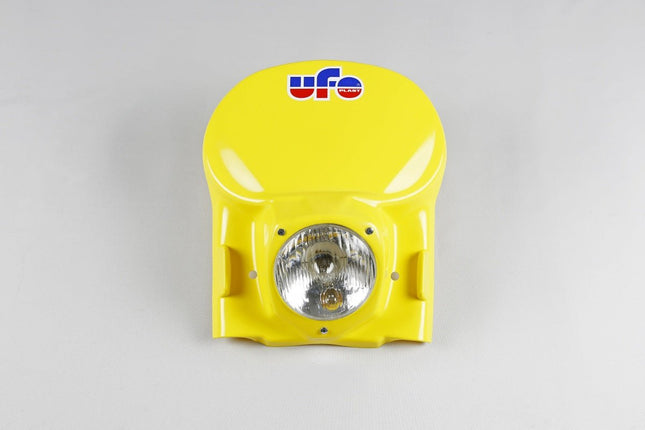 Plaque phare universelle UFO jaune 1978 - 1988 - MotoTT Vintage