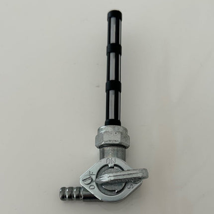 Robinet d'essence sortie droite en 16x1 mm sortie laterale gauche - MotoTT Vintage