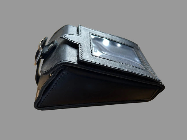 Sacoche à outils en cuir de réservoir sans inscription BREMA - MotoTT Vintage