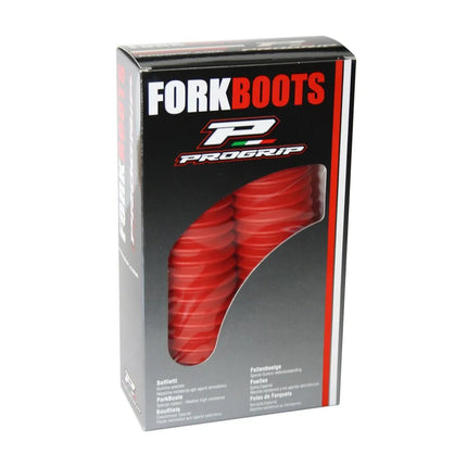 Soufflets de fourche - Pour tubes de fourche de Ø 40 - 45 mm - Rouge - MotoTT Vintage