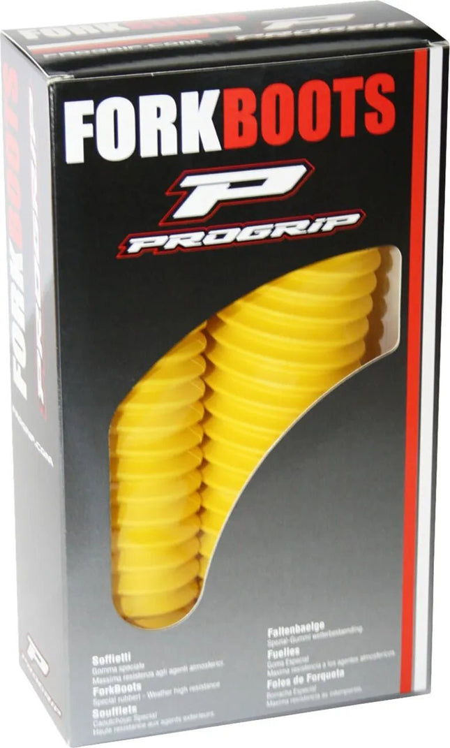 Soufflets de fourche - Pour tubes de fourche de Ø 42 - 45 mm - Jaune - MotoTT Vintage