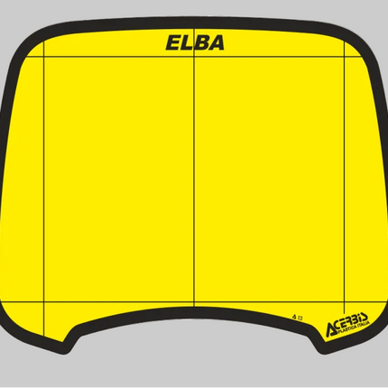 Sticker Jaune Plaque Phare Acerbis ELBA 1 - MotoTT Vintage