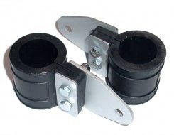 Supports de phare en caoutchouc 35 mm en caoutchouc et pattes en acier galvanisé - MotoTT Vintage