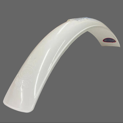 Garde-boue avant PRESTON PETTY Vintage modèle Mini-Muder sans plat de fixation - Blanc - MotoTT Vintage